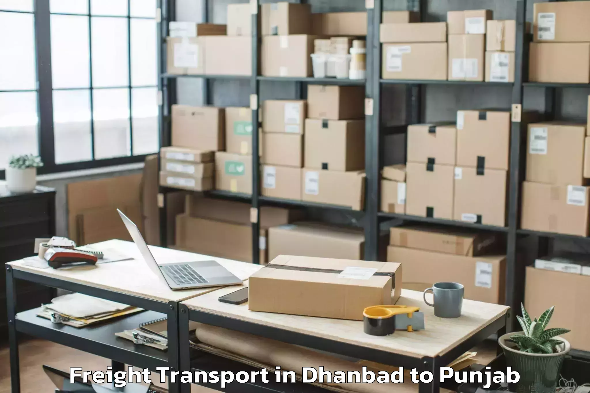 Book Dhanbad to Nurpur Kalan Freight Transport